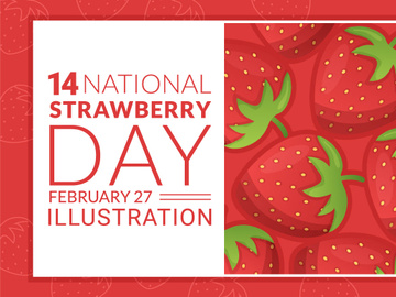 14 National Strawberry Day Illustration