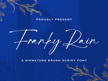 Franky Rain - Signature Script Font