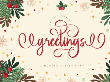 Greetings - Modern Script Font