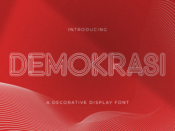 DEMOKRASI - Decorative Display Font