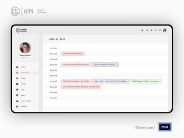 Schedule | Daily UI challenge - 071/100