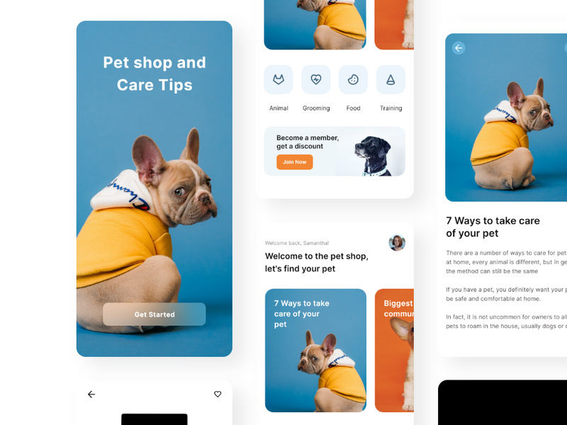 Hayvon Pet Shop Grooming Mobile App by Panen Creative EpicPxls