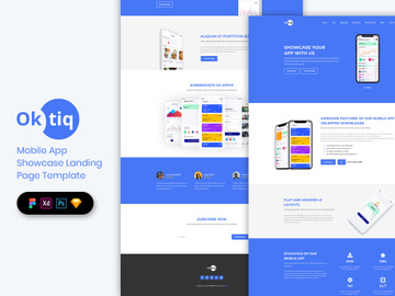 Mobile App Showcase Landing Page Template
