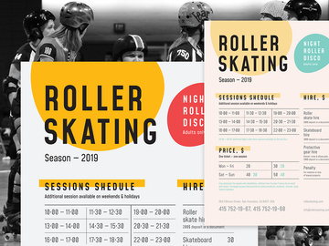 Roller Schedule Poster