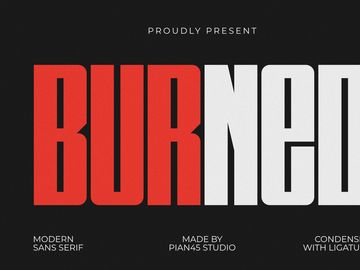 Burned - Modern Sans Serif Font