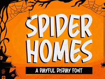 Spider Home - Playful Display Font