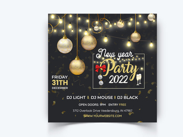 New Year Social Media Instagram Posts Template
