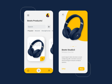 Headphones E-Commerce Light App