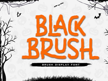 Black Brush - Brush Display Font