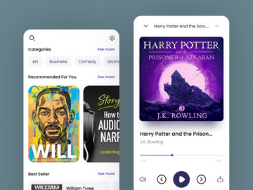 Audio Book App Ui Design
