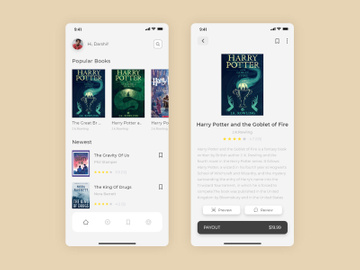 Book Details screens