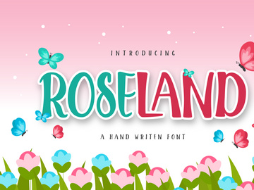 Roseland hand writen font