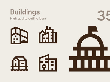 Buildings icons
