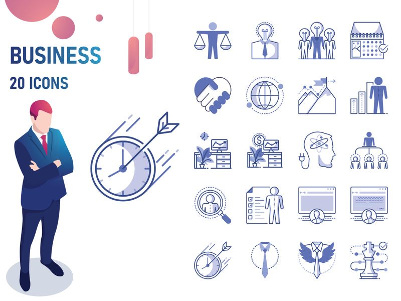 Bleu : Business And Finance IconSet