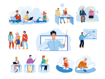 Education characters