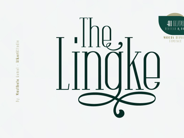 The Lingke – Stylish Modern Serif Font