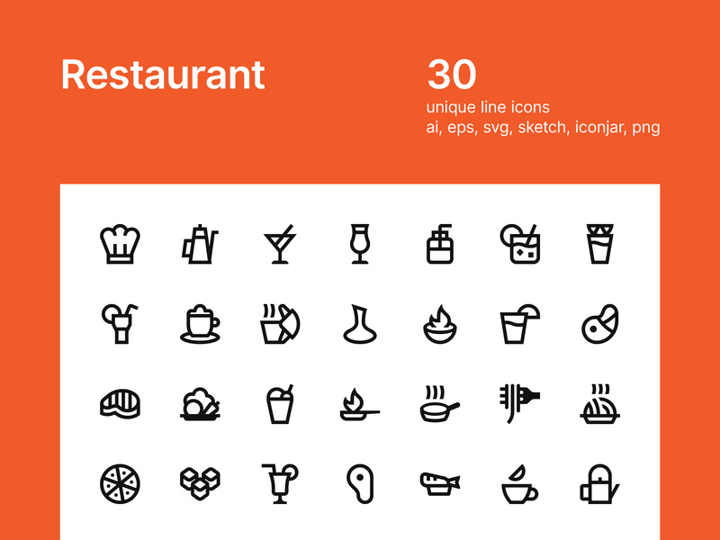 Restaurant icons