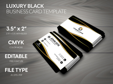 Luxury Black Business Card