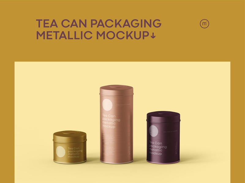 Download Tea Can Metallic Mockup Free By Minton Studio Epicpxls PSD Mockup Templates