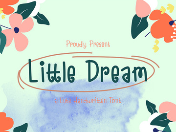 Little Dream - a cute handwritten font