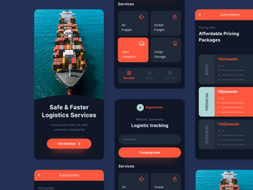 Seguimiento - Logistic Tracking App Dark Mode