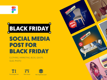Social Media Post For Black Friday