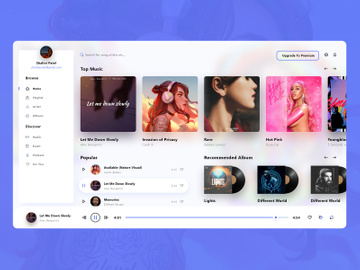 Music player web app