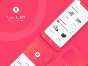Ramni Free Mobile App UI UX Kit