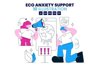 10 Eco Anxiety Support Illustration
