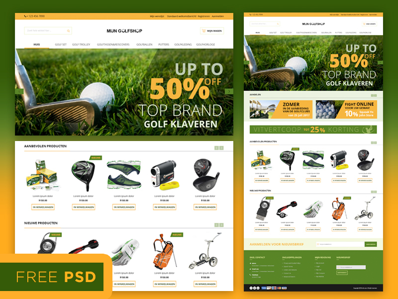 Magento E-Commerce page template