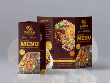 Fast Food Trifold Brochure