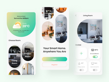 Smarthome Mobile App UI Kit