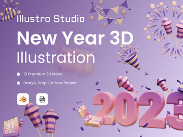 New year 3D Illustration