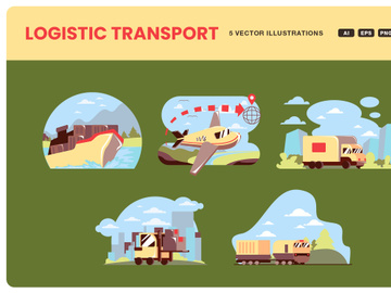 Logistic Transport Illustration