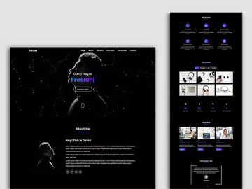 Personal Portfolio Landing Page Website Template