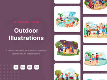 M_98_Party Outdoor Illustrations