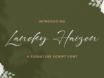 Laneky Haizen - Signature Script Font