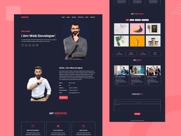 Masud Personal Portfolio Landing Page Template