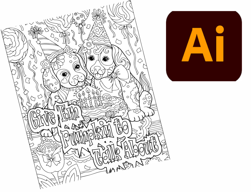 Halloween Coloring Book Page 20
