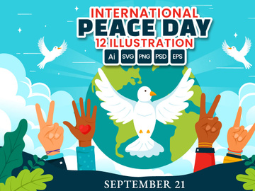 12 International Peace Day Illustration