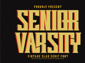 Senior Varsity - Vintage Slab Serif