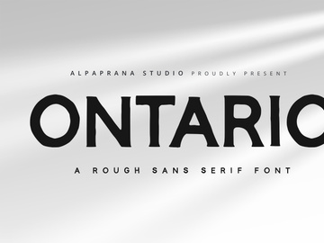 Ontario - Rough Sans Font