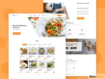 Best Food Landing Page