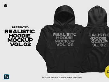 Realistic Pullover Hoodie Mockup