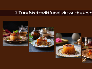 Turkish traditional dessert kunefe