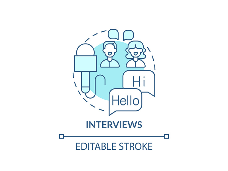 Interviews concept icon by bsd studio ~ EpicPxls