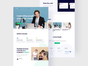 Creativo business landing page v3
