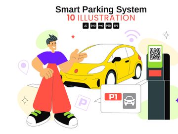 10 Smart Parking System Illustration
