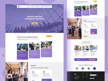 Intelligent Service Solutions webpage UI Kit