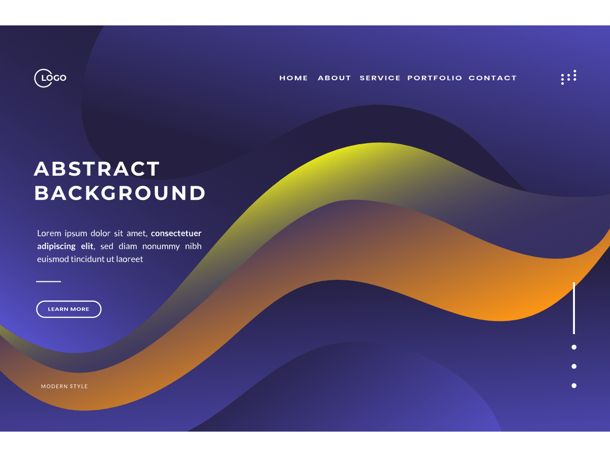 3D Navy Blue Aesthetic Abstract Background